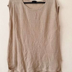 Talbots Beige Sleeveless Tank Top